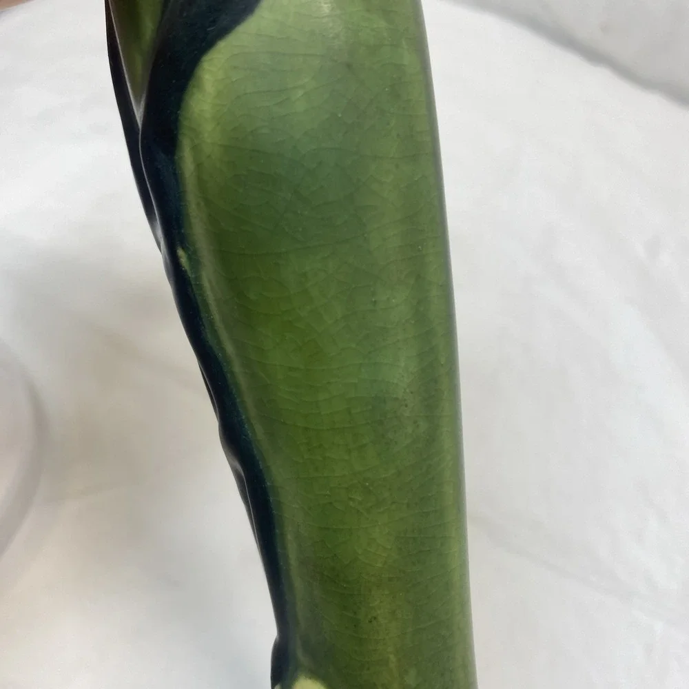 Antique Roseville Dogwood Smooth Bud Vase Approx 9
